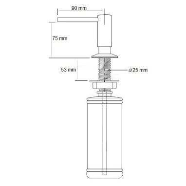 FABIANO Дозатор для мыла FAS-D 42 Inox (8241.401.0043)